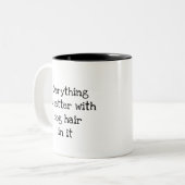 Grappig hondenhaar - het geheime ingrediënt Pet Lo Tweekleurige Koffiemok (Voorkant links)