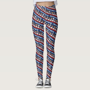 Grappig Hondenkoor Blaft! Kerstlied Pun Cartoons Leggings