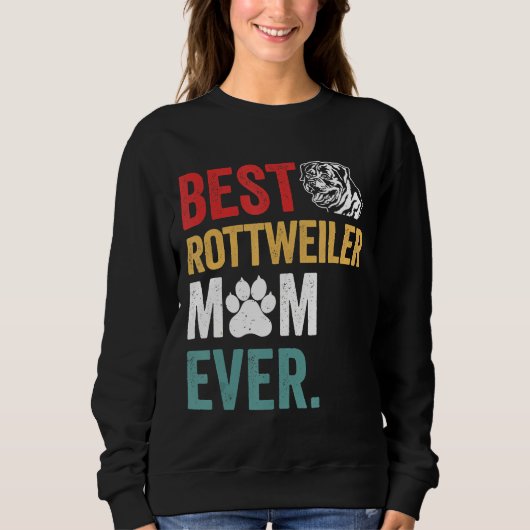 Grappig Hondenliefhebber Beste Rottweiler Moeder Trui (Voorkant)