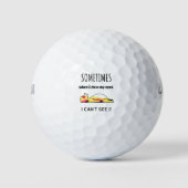Grappig hondenliefhebber cadeau golfballen (Voorkant)