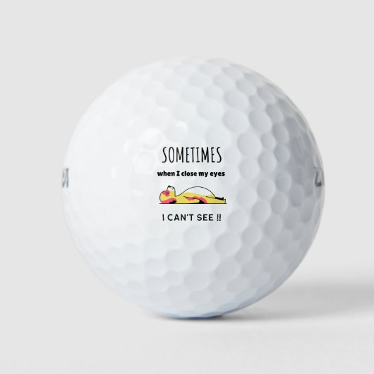 Grappig hondenliefhebber cadeau golfballen (Voorkant)