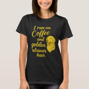 Grappig hondenliefhebber T-shirt - Ik ren op koffi