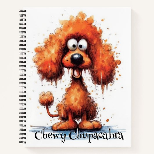 Grappig hondenmonster: Chewy Chupacabra Notitieboek (Voorkant)