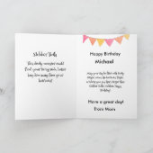 Grappig hondenmonster: Slobber Tand Verjaardag Bedankkaart (Binnen)