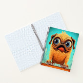 Grappig hondenmonster: strijdlustige polterpup notitieboek (Binnen)