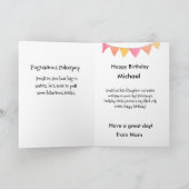 Grappig hondenmonster: strijdlustige polterpup ver bedankkaart (Binnen)