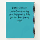 Grappig hondenmonster Ticklish Trollhound Notitieboek (Achterkant)