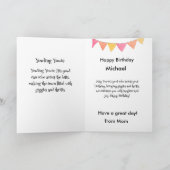 Grappig hondenmonster: Yowling Yowie Verjaardag Bedankkaart (Binnen)