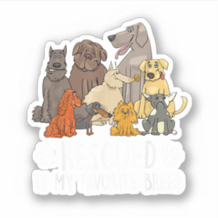 Grappig hondenontwerp voor mannen en vrouwen met h sticker