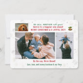 Grappig hondenroos jaar hebben we 4 foto's collage feestdagenkaart (Voorkant)