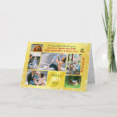 Grappig hondenroos jaar hebben we 6 foto's Golden Kaart (Voorkant)