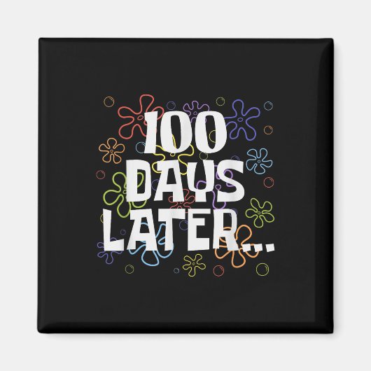 Grappig honderd dagen later 100ste schooldag magneet (Voorkant)