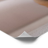 Grappig hondje met bril en pet poster (Hoek)