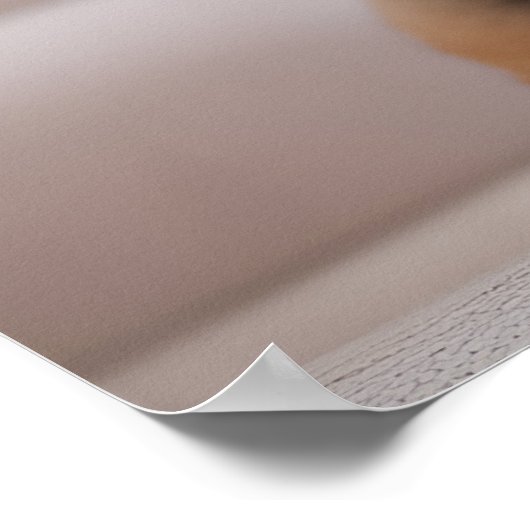 Grappig hondje met bril en pet poster (Hoek)