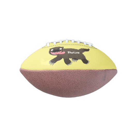 Grappig hongerige cartoon american football (Gedraaid 90)