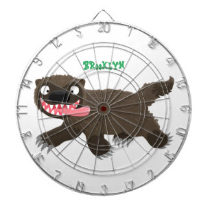Grappig hongerige cartoon dartbord
