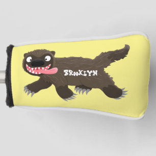 Grappig hongerige cartoon golfheadcover