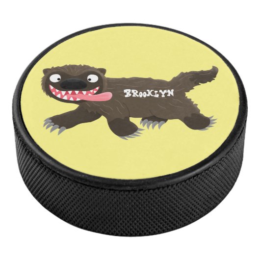 Grappig hongerige cartoon hockey puck (3/4)