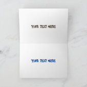 Grappig hongerige cartoon kaart (Binnen)