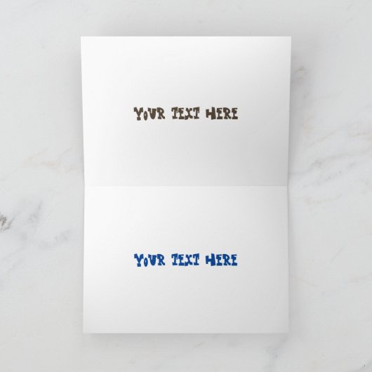 Grappig hongerige cartoon kaart (Binnen)