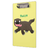 Grappig hongerige cartoon klembord (Links)