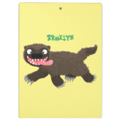 Grappig hongerige cartoon klembord (Achterkant)