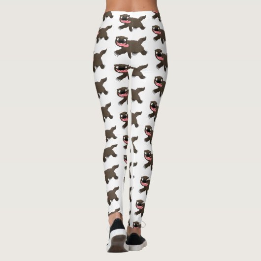 Grappig hongerige cartoon leggings (Achterkant)