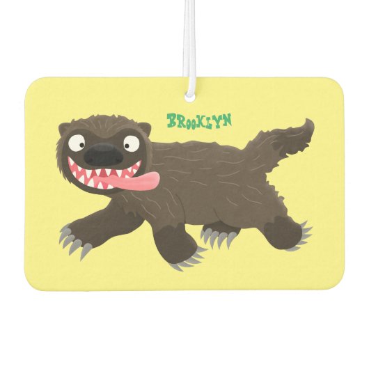 Grappig hongerige cartoon luchtverfrisser (Voorkant)