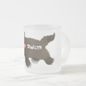 Grappig hongerige cartoon matglas koffiemok (Voorkant rechts)