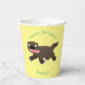 Grappig hongerige cartoon papieren bekers (Achterkant)