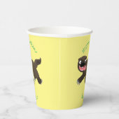 Grappig hongerige cartoon papieren bekers (Rechts)