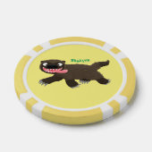 Grappig hongerige cartoon poker chips (Enkel)
