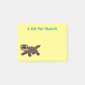 Grappig hongerige cartoon post-it® notes (Voorkant)