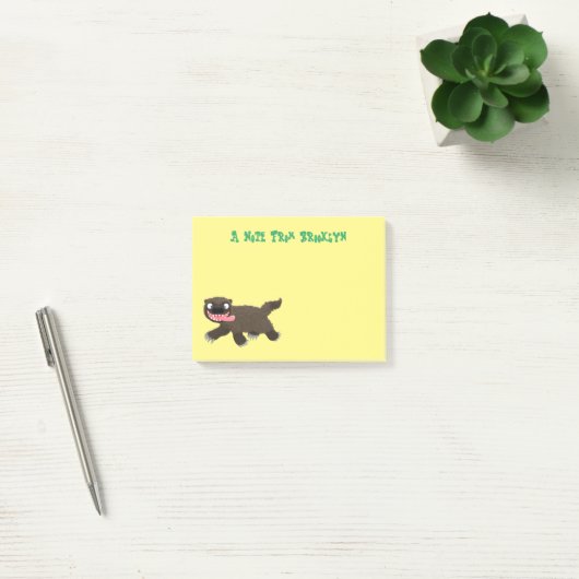 Grappig hongerige cartoon post-it® notes (Kantoor)