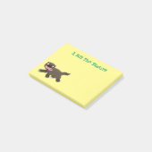 Grappig hongerige cartoon post-it® notes (Schuin)
