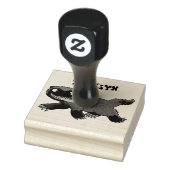 Grappig hongerige cartoon rubberstempel (Stempel)