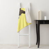 Grappig hongerige cartoon sherpa deken (In situ)