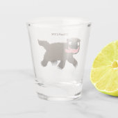 Grappig hongerige cartoon shot glas (Achterkant)