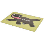 Grappig hongerige cartoon snijplank (Hoek)