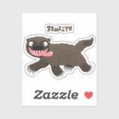 Grappig hongerige cartoon sticker (Vel)