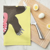 Grappig hongerige cartoon theedoek (Quarter Fold)