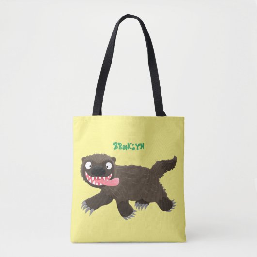 Grappig hongerige cartoon tote bag (Voorkant)