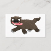 Grappig hongerige cartoon visitekaartje (Achterkant)