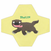 Grappig hongerige cartoon voetbal (Enkel)