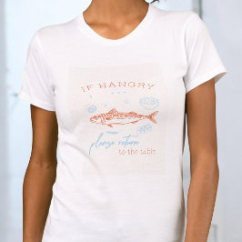 Grappig hongerige foodie T-shirt keuken humor cade