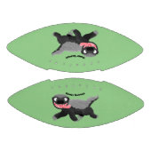 Grappig hongerige honingbadger cartoon illustratie american football (Panelen)