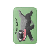 Grappig hongerige honingbadger cartoon illustratie badmat (Voorkant Verticaal)
