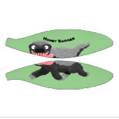 Grappig hongerige honingbadger cartoon illustratie basketbal (Panelen)