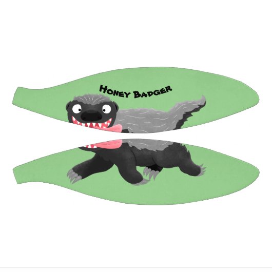 Grappig hongerige honingbadger cartoon illustratie basketbal (Panelen)