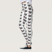Grappig hongerige honingbadger cartoon illustratie leggings (Links)